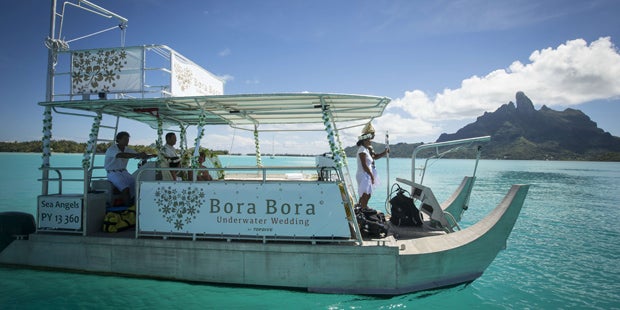 Unterwasser-Hochzeit