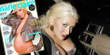 aguilera marie claire cover schwanger