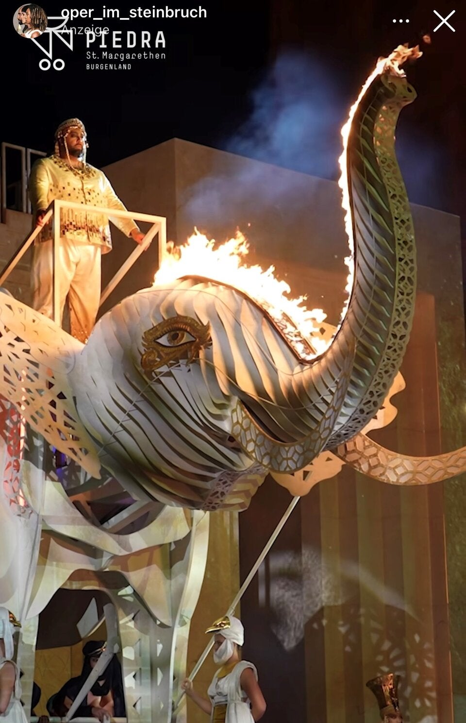 Aida: Opern-Spektakel im Steinbruch und im TV