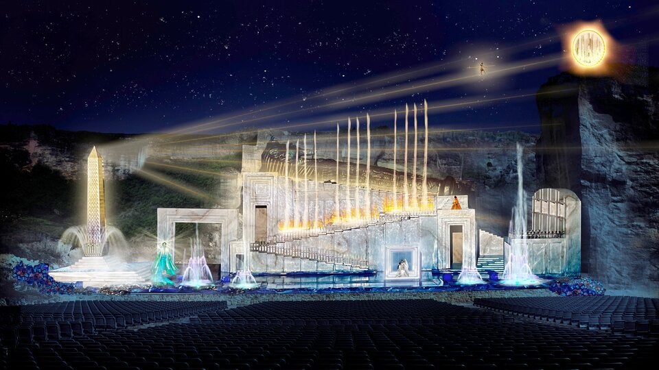 Aida: Opern-Spektakel im Steinbruch und im TV