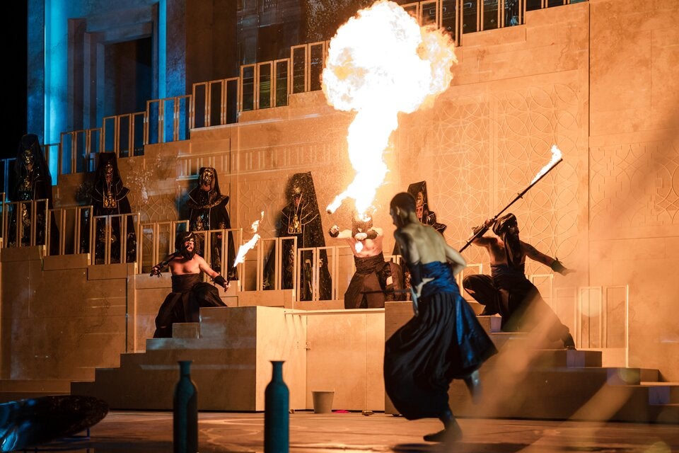 Aida: Opern-Spektakel im Steinbruch und im TV