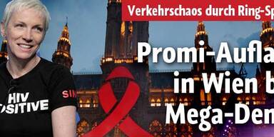 Mega-Demo mit Promis in Wien