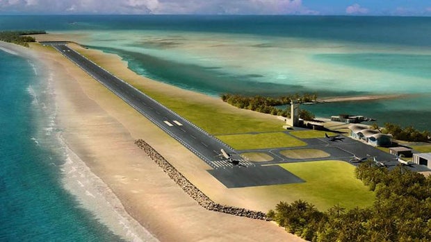 Strand weg: Schildkröte legt Eier auf Startbahn