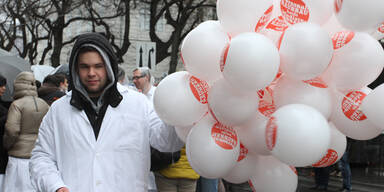 AKH-Ärzte gingen auf die Straße