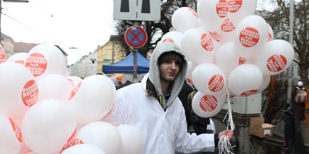 AKH-Ärzte gingen auf die Straße