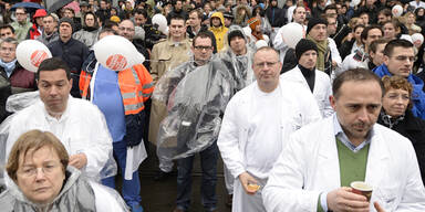 AKH-Ärzte gingen auf die Straße