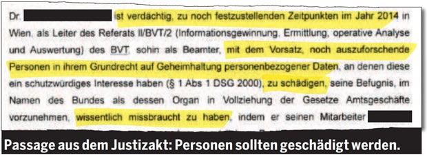 Geheimakte: BVT-Maulwurf hortete Daten