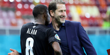 David Alaba und Franco Foda