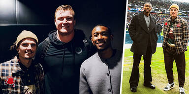 NFL-Party: Alaba & Sabitzer gl&auml;nzen mit Fashion-Touchdown