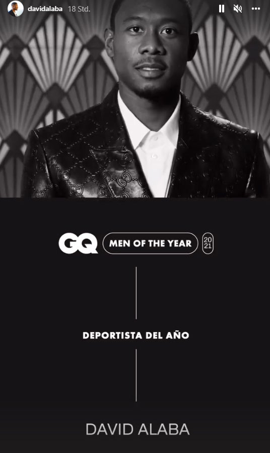 Alaba in Spanien als Sportler des Jahres geehrt