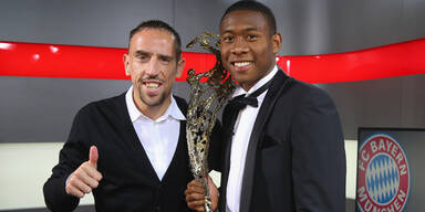 Franck Ribery zeichnete David Alaba aus