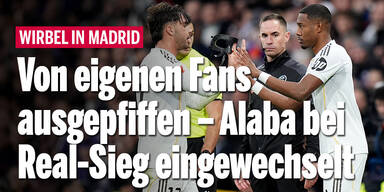 Von eigenen Fans ausgepfiffen – Alaba bei Real-Sieg eingewechselt