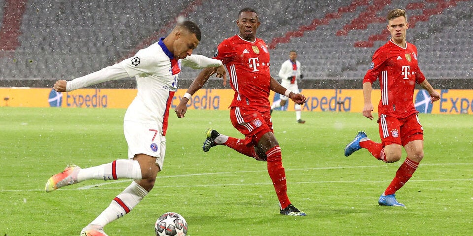 Alaba hatte seine liebe Mühe mit Superstar Mbappe