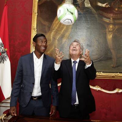 Alaba zu Gast bei BP Fischer