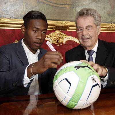 Alaba zu Gast bei BP Fischer