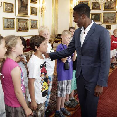 Alaba zu Gast bei BP Fischer