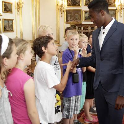 Alaba zu Gast bei BP Fischer