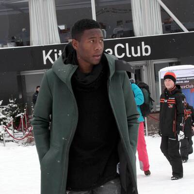 Alaba besuchte Super G in Kitzbühel
