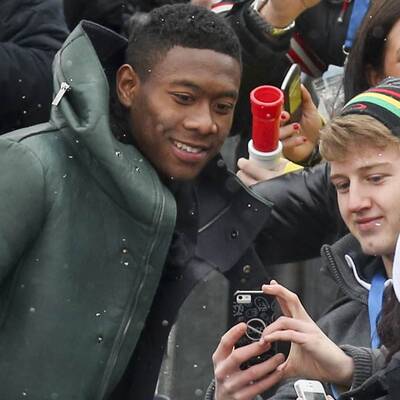 Alaba besuchte Super G in Kitzbühel