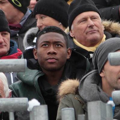 Alaba besuchte Super G in Kitzbühel