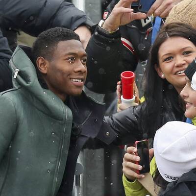 Alaba besuchte Super G in Kitzbühel