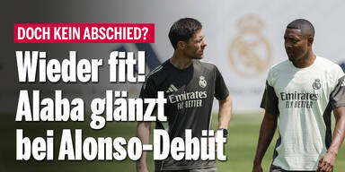 Wieder fit! Alaba glänzt bei Alonso-Debüt