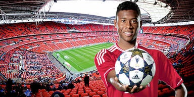 David Alaba zeigt uns Wembley-Ball