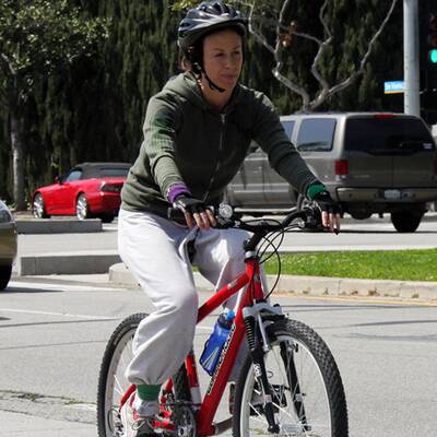 Der Umwelt zuliebe: Stars am Rad