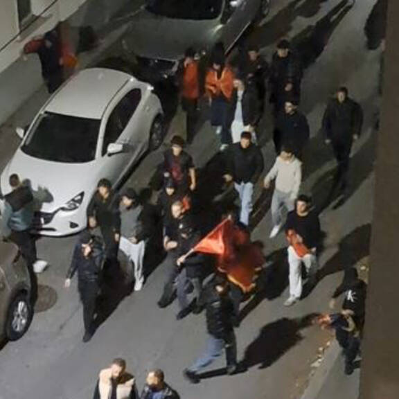 Albanische Fans in Wien