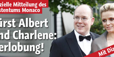 Fürst Albert und Charlene verlobt