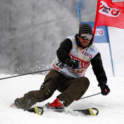 So waren die Promis am Steilhang unterwegs