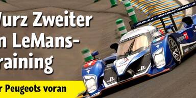 Wurz im LeMans-Training auf Platz 2