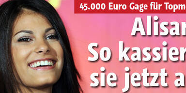 Topmodel Alisar: 45.000 Euro Gage