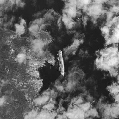 ´Hier retten sich die Passagiere