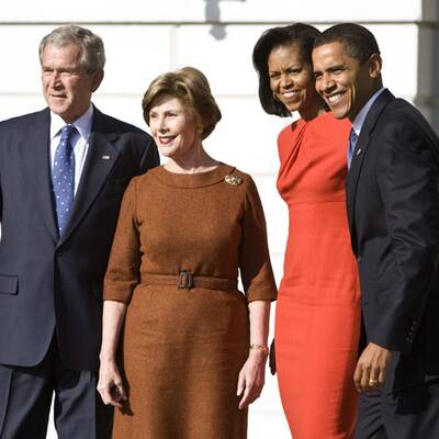 Bush empfängt Obama im Weißen Haus