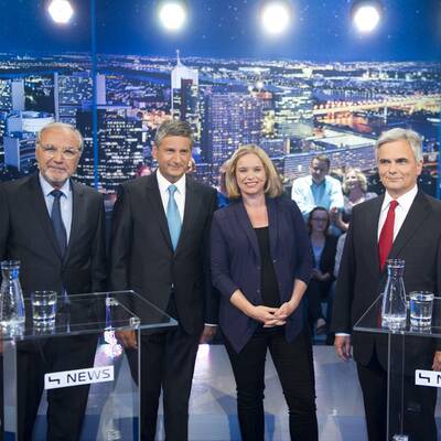  Das erste TV-Duell in Bildern