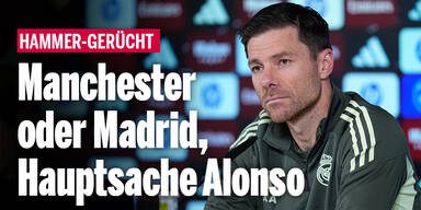 Hammer-Gerücht: Manchester oder Madrid, Hauptsache Alonso