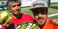 Alonso reagierte sich beim Tennis ab