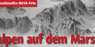Sensations-Foto zeigt Alpen auf dem Mars
