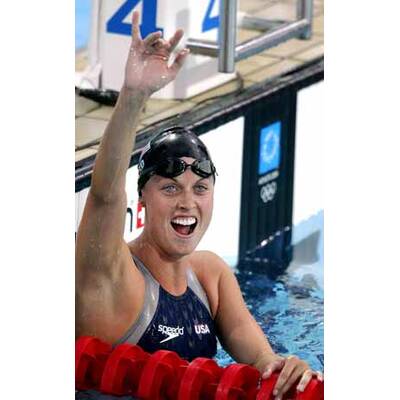 Schwimm-Star Amanda Beard zieht sich für Peta aus