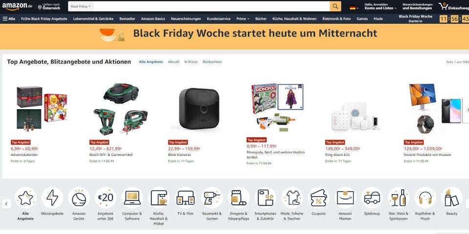 MediaMarkt und Amazon starten Black-Friday-Deals