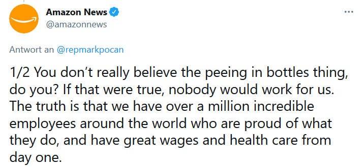 Zeitdruck: Amazon-Lieferfahrer pinkeln in Flaschen