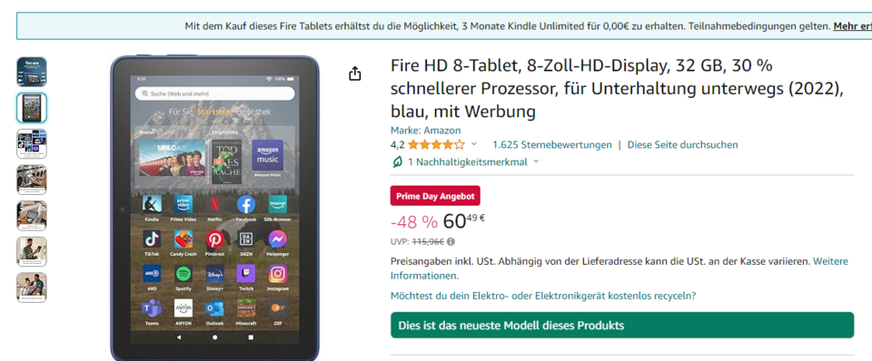 Amazon Prime Day: Die 32 besten Angebote