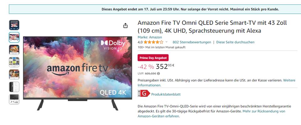 Amazon Prime Day: Die 32 besten Angebote