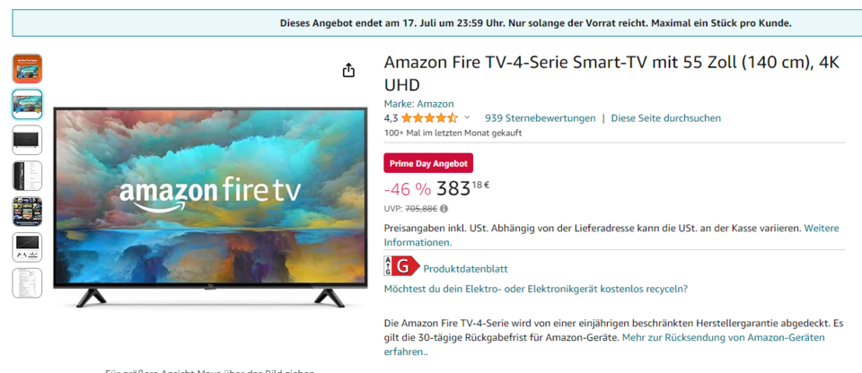 Amazon Prime Day: Die 32 besten Angebote