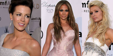 amfAR-Gala in Cannes mit Kate Beckinsale, Jennifer Lopez und Paris Hilton