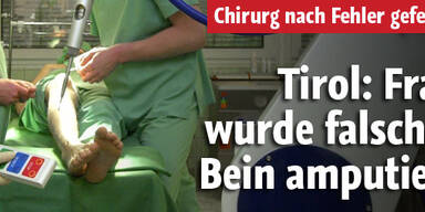 Tirolerin wurde falsches Bein amputiert