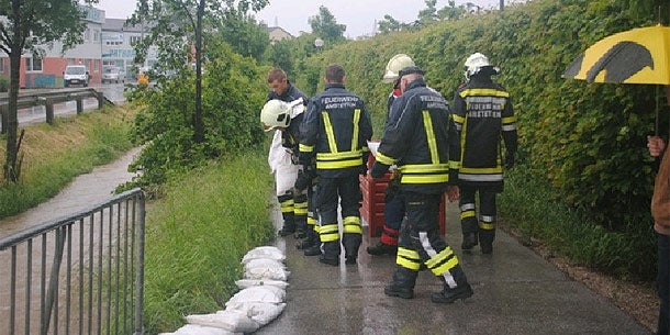 Starkregen in Amstetten