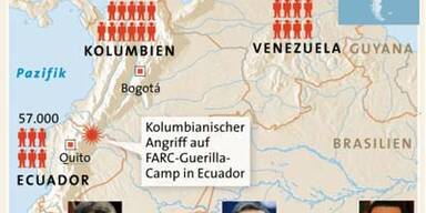 Venezuela und Ecuador drohen Kolumbien