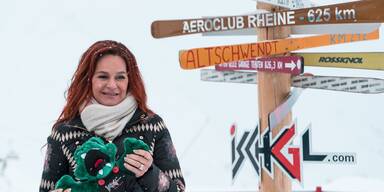 Andrea Berg heizt in Ischgl ein.